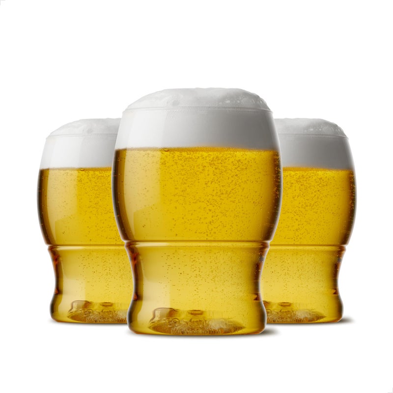 TOSSWARE POP 12oz Pint Jr, Premium Quality, Recyclable, Unbreakable & Crystal Clear Plastic Beer Glasses, Set of 12 - Image 1